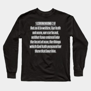 Bible Verse 1 Corinthians 2:9 Long Sleeve T-Shirt